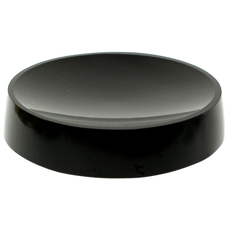 Soap Dish, Gedy YU11-14, Round Black Free Standing Soap Dish in Resin